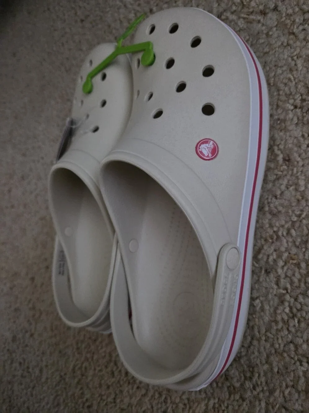 Crocs Crocband Clog Stucco Melon Cream Pink Men's Size 13 NWT